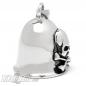 Preview: Skull Biker-Bell Stainless Steel Skull Cross Bones Motorcycle Lucky Bell